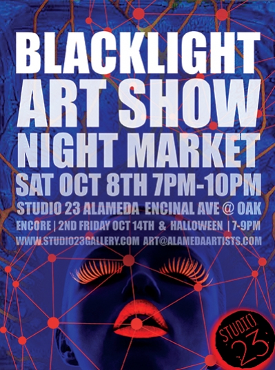 Blacklight Art Show Night Market
