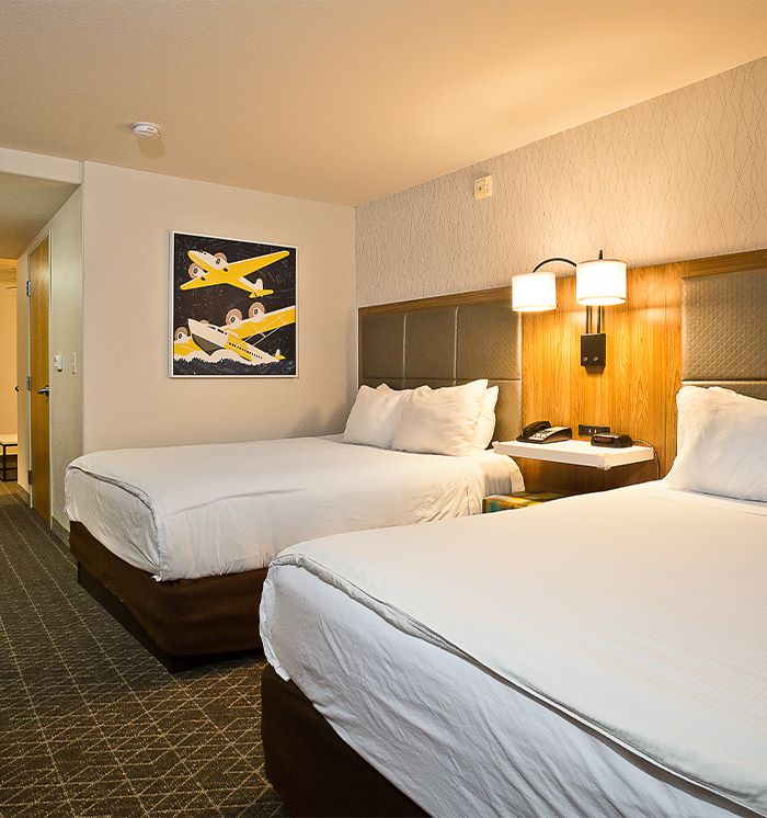 2 Queen 1 Sofa Beds Executive Suite at Hawthorn Suites By Wyndham-Oakland/Alameda